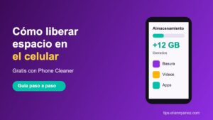 Cómo liberar espacio en el celular gratis con Phone Cleaner