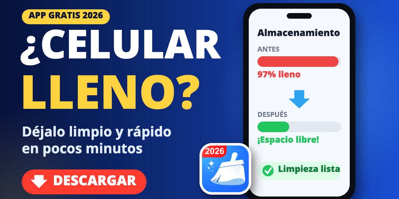 Descargar App para Limpiar el Celular Rápido: Phone Cleaner Gratis en 3 Pasos